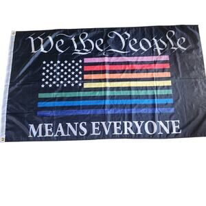 Pride Flag "We the people means everyone" Flag 35x60